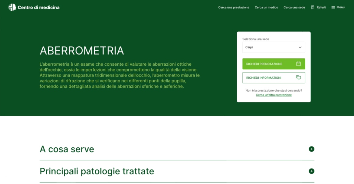 Il Progetto Centro di Medicina: restyling e ottimizzazione della customer experience online in ambito Healthcare